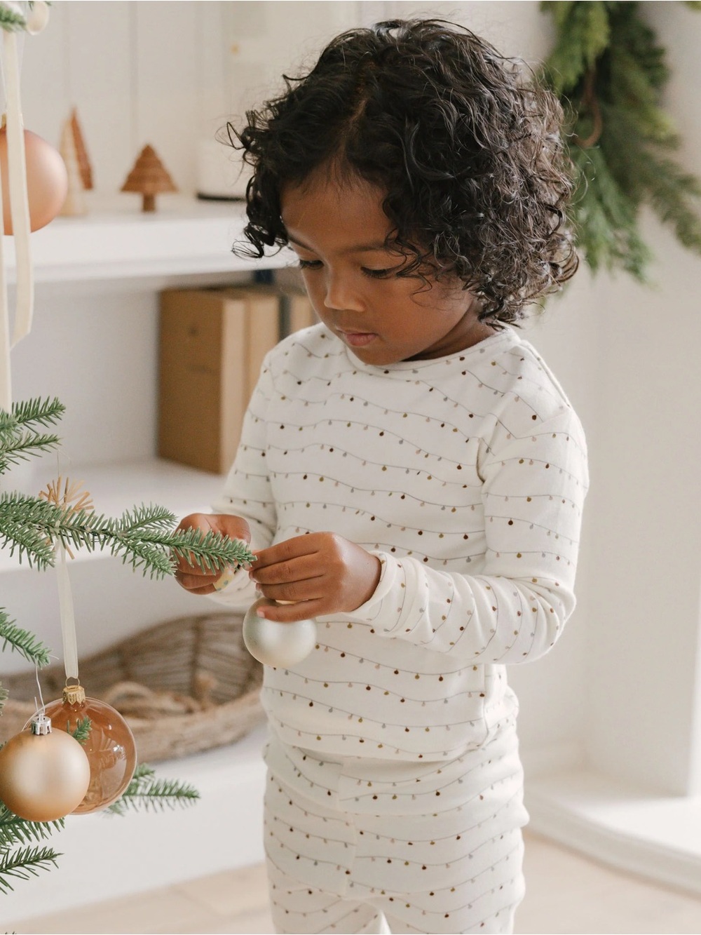 Rylee + Cru lights Long-Sleeve pajama set